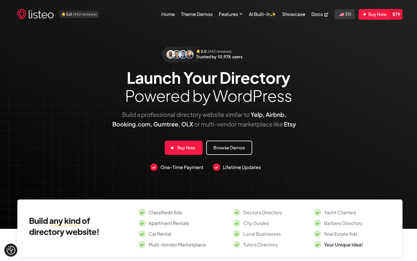 Listeo WordPress business directory theme