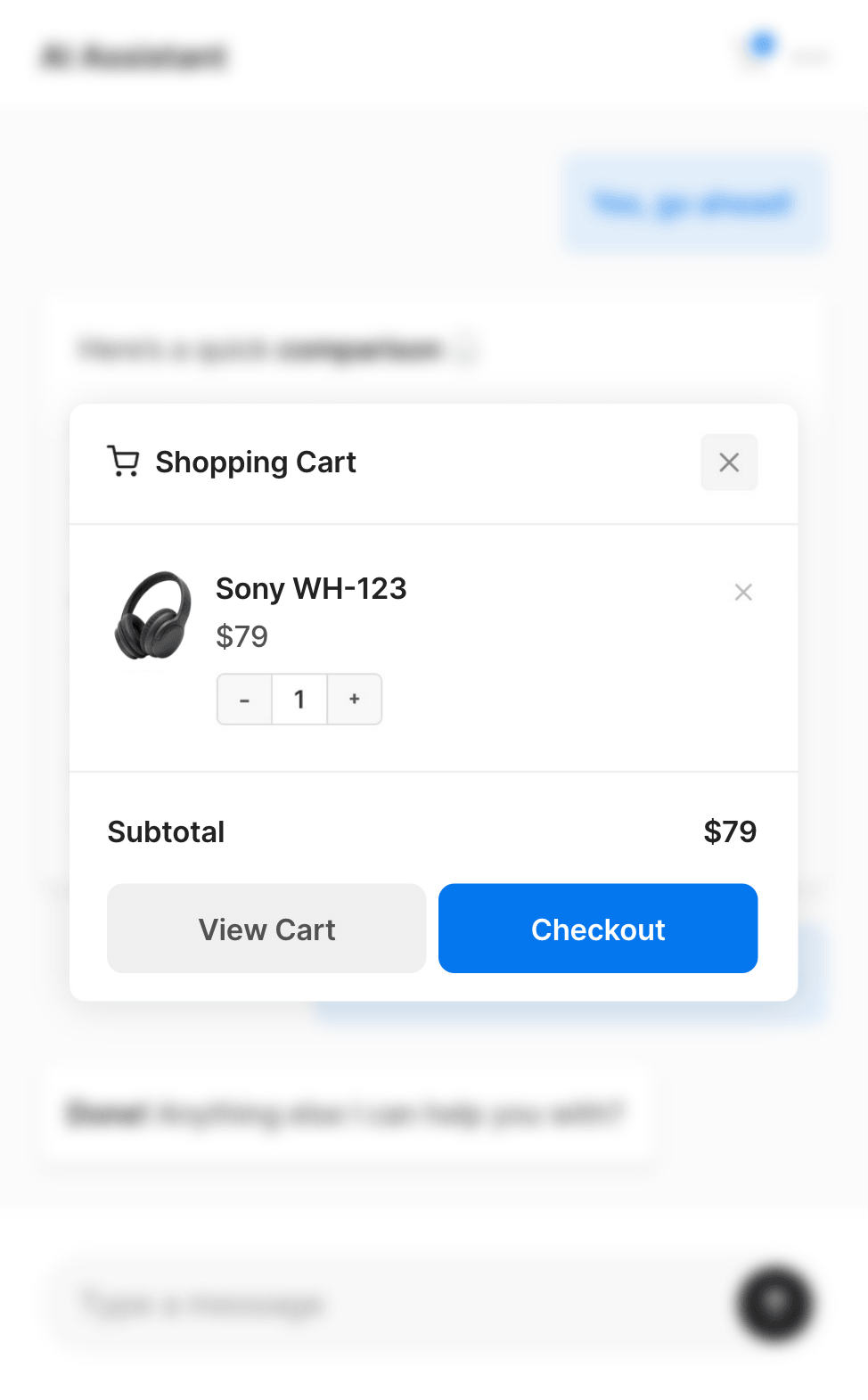 AI Shopping Assistant Cart