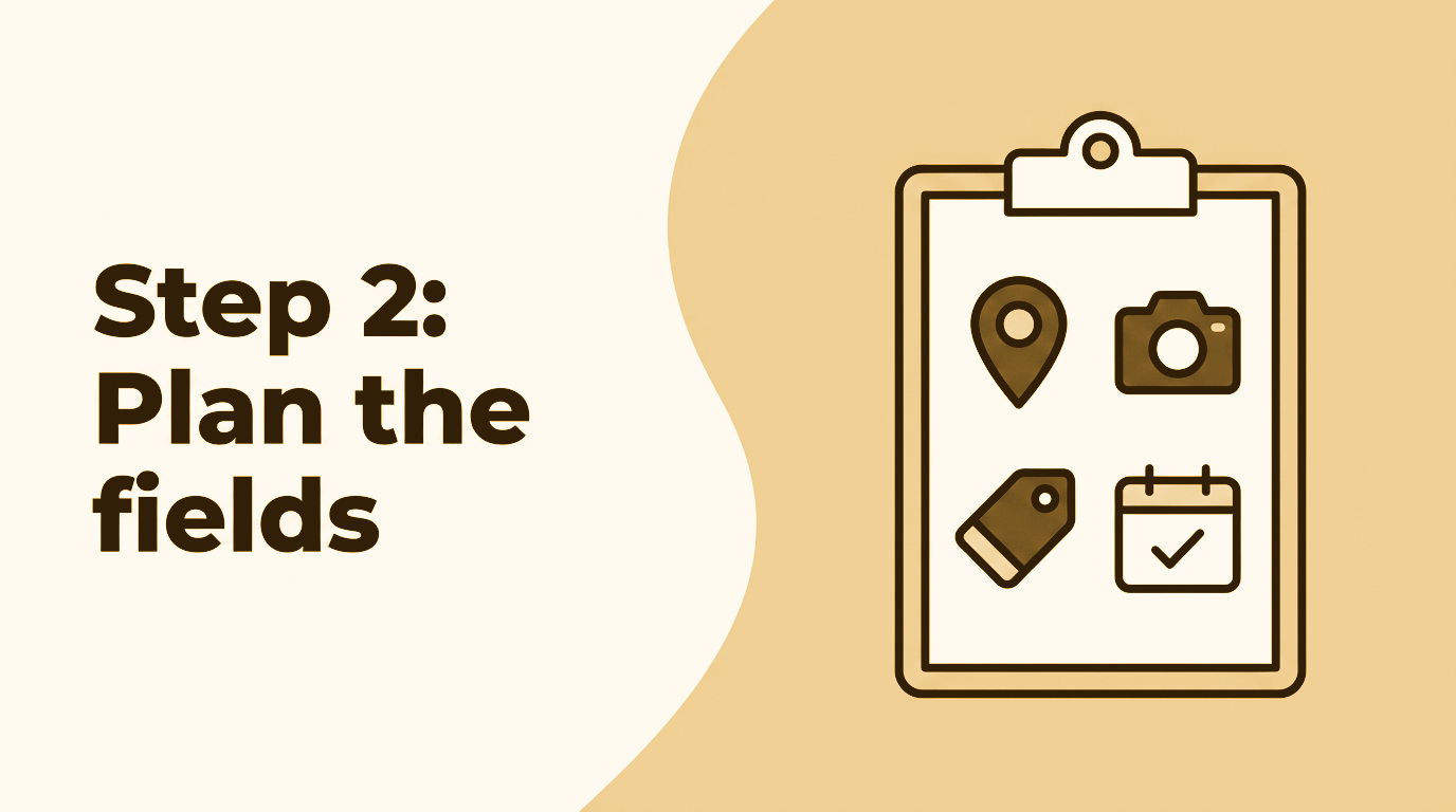Plan the fields visitors need to compare listings